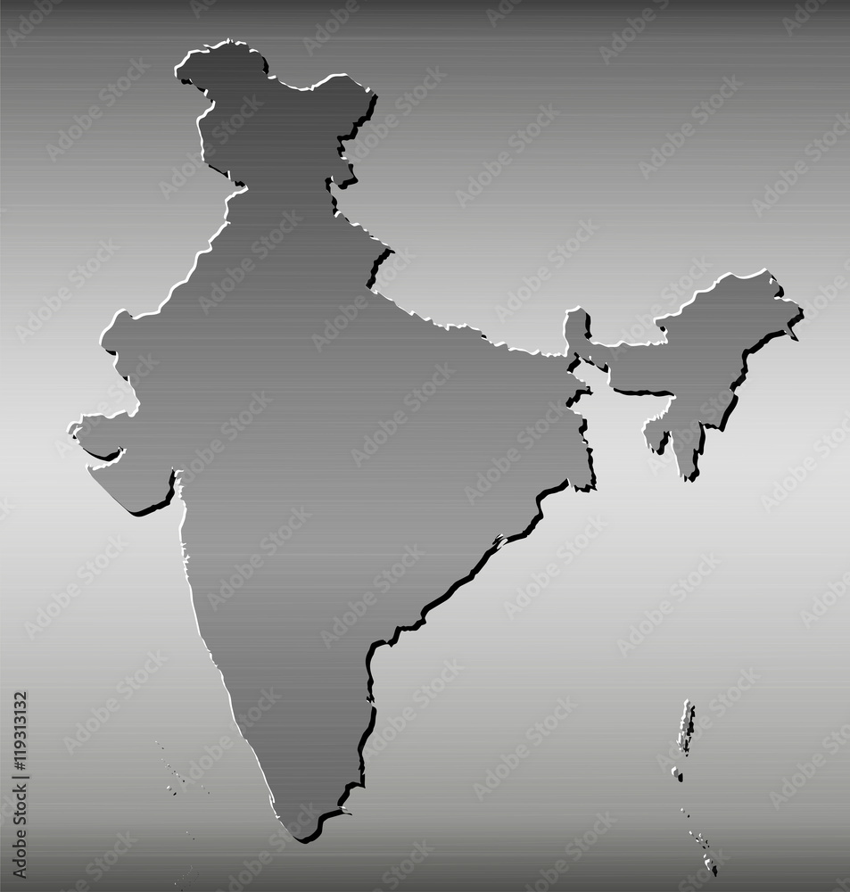 India Map Outline White Background High-Res Vector Graphic - Getty Images-saigonsouth.com.vn