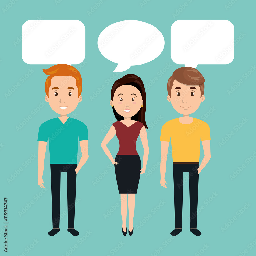 people talking speech communication vector illustration design people talking speech communication vector illustration design