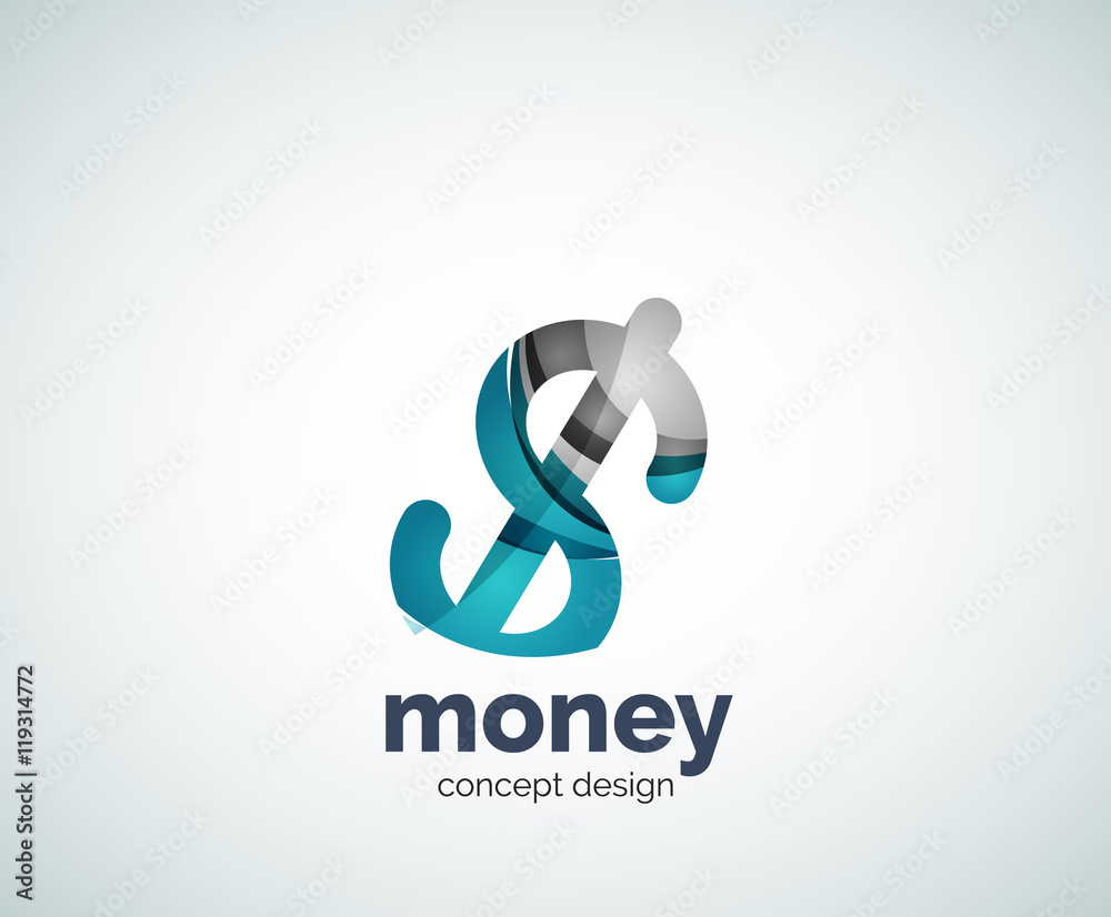 Vector dollar logo template