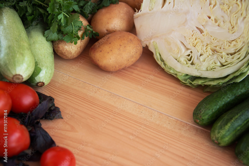 Fresh vegetables for tasty dinner Fresh vegetables for tasty dinner