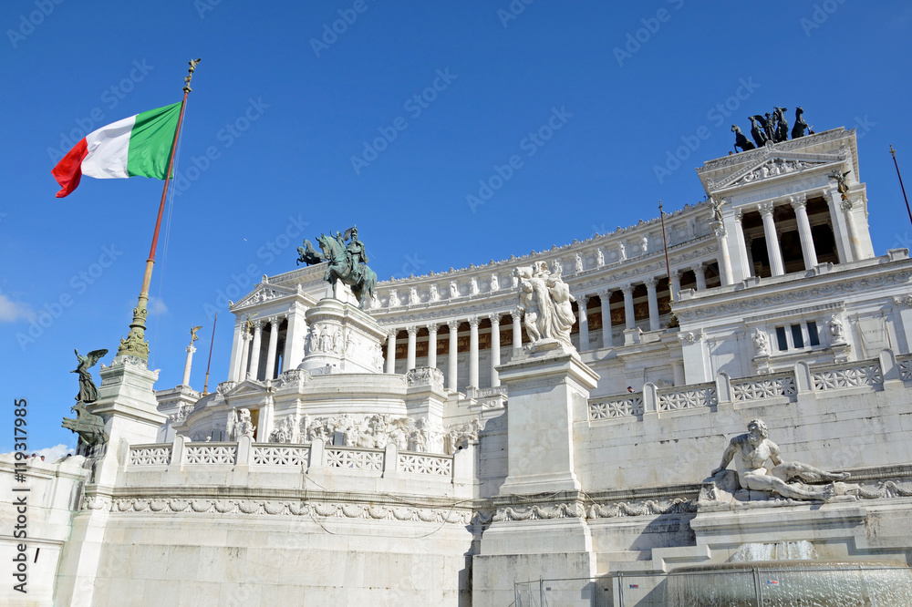 Obraz premium Monument of Vittorio Emanuele II in Rome