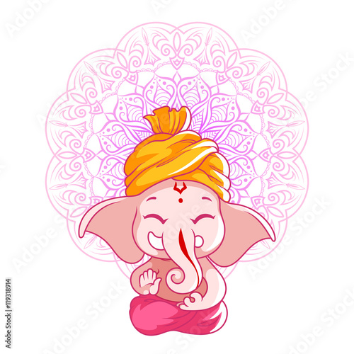 Little cartoon Ganesha.