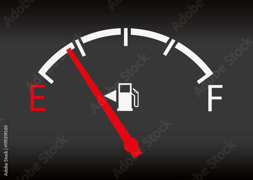 Gas gage isolated on a white background