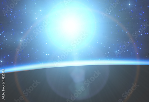 Fototapeta Naklejka Na Ścianę i Meble -  Alien planet system.