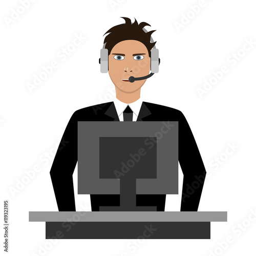 service man answering the call