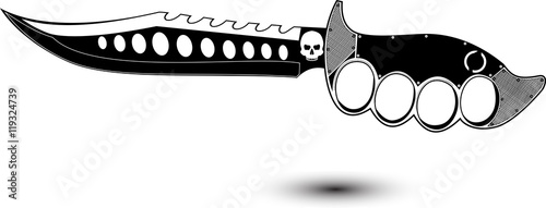 Hunting Knife With Teeth