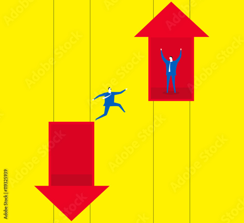 Reverse adversity / Jumping out plight and reversing adversity.