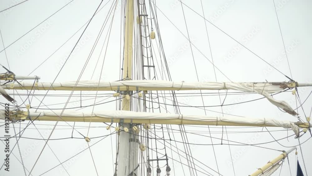 The velum ropes and poles of the big ship this ship will sail in the ocean with the help of those ropes and velums The velum ropes and poles of the big ship this ship will sail in the ocean with the help of those ropes and velums