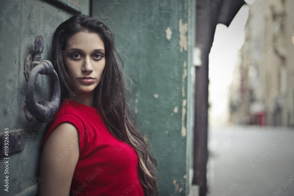 Fototapeta premium Young woman posing for a portrait