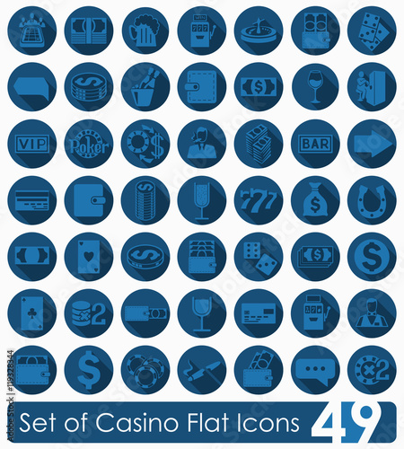 Set of casino icons