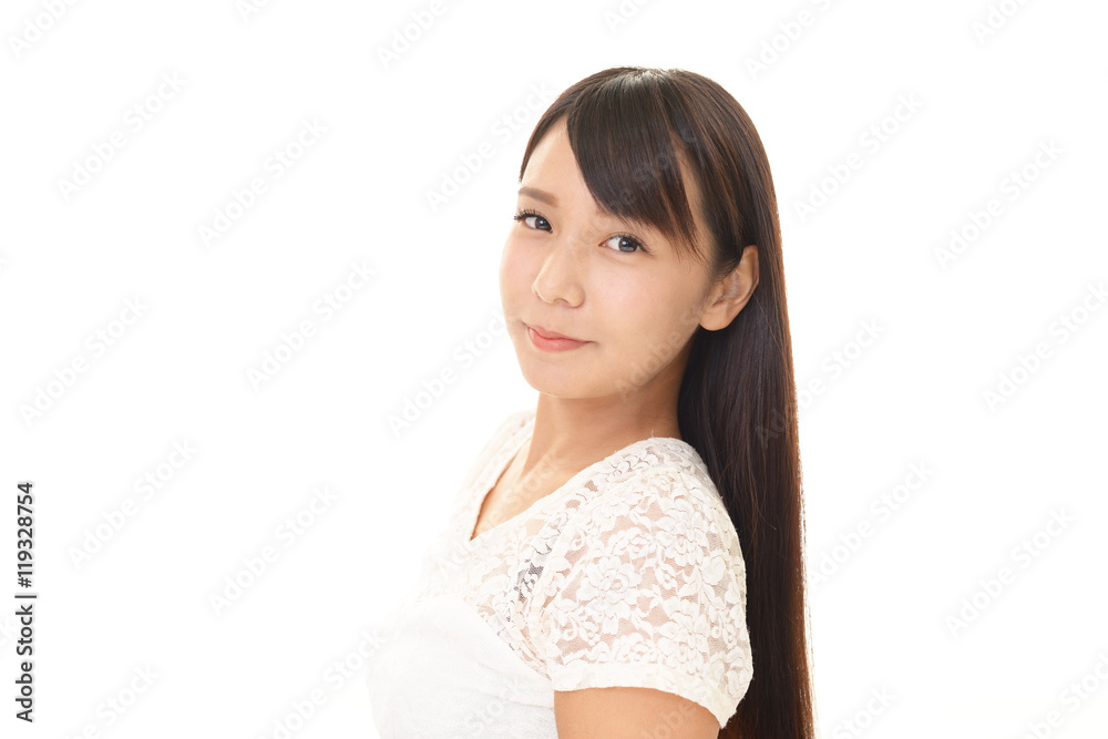 微笑む女性 微笑む女性