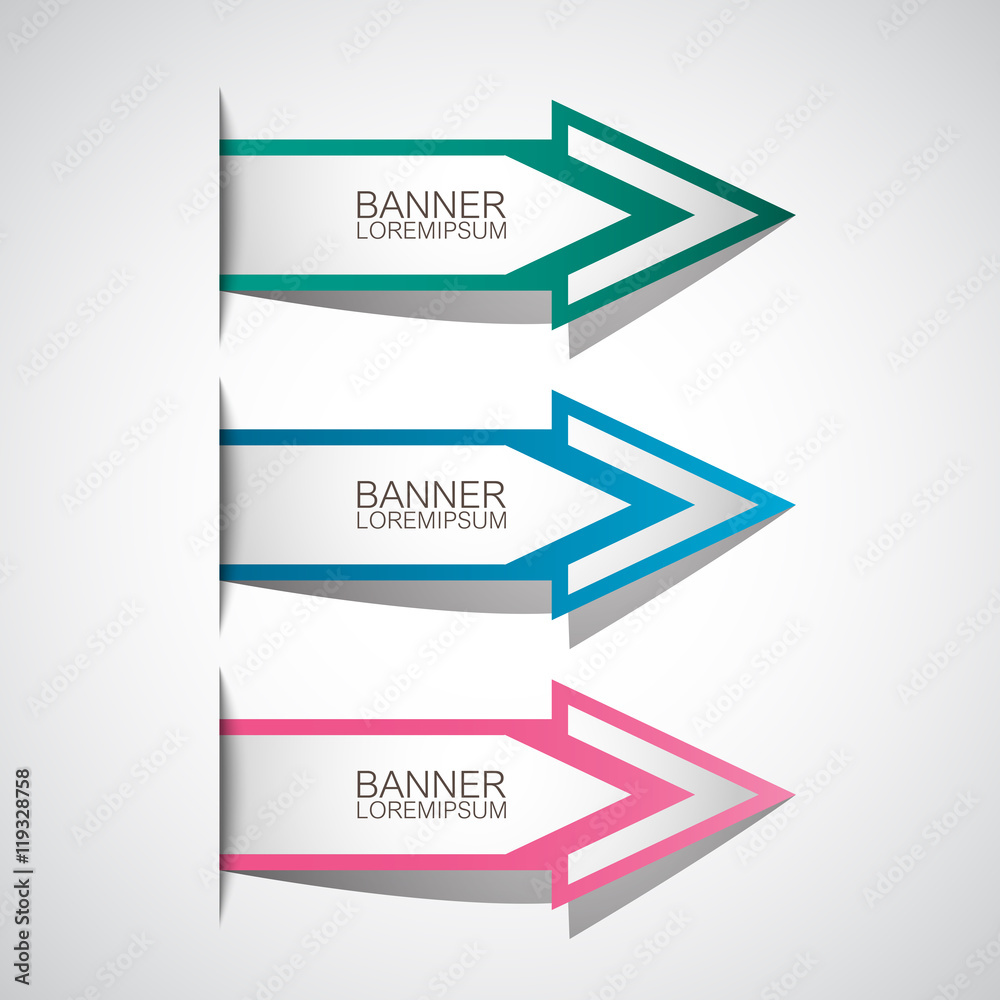Arrows Banner Set - Isolated On Gray Background. Vector Illustration, Graphic Design. For Web, Websites, Print, App, Presentation Templates, Mobile Applications And Promotional Materials Arrows Banner Set - Isolated On Gray Background. Vector Illustration, Graphic Design. For Web, Websites, Print, App, Presentation Templates, Mobile Applications And Promotional Materials