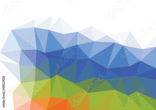 Vector triangular background low poly gradient