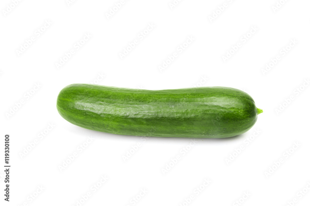 One shiny green cucumber One shiny green cucumber