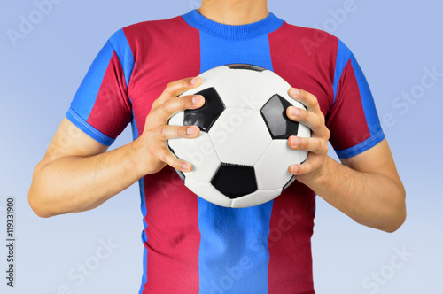 holding soccer ball © cunaplus