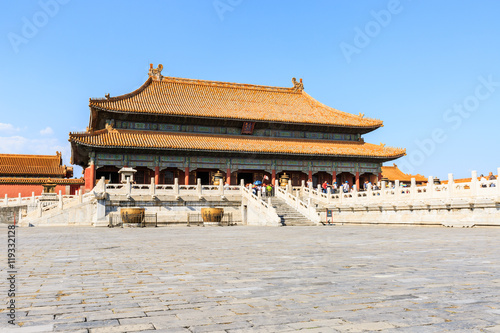  The famous ancient forbidden City Building scenery,in Beijing,China