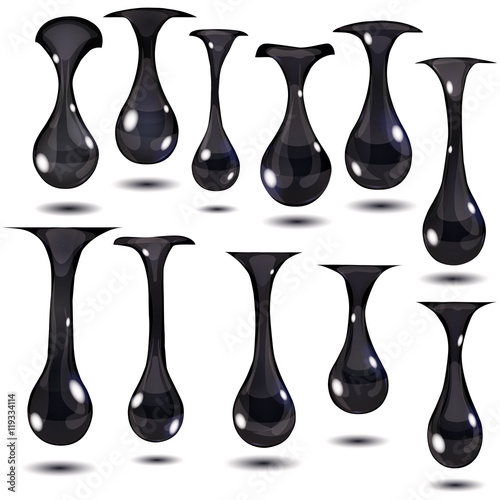 Opaque hanging drops