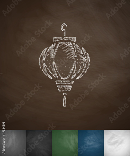 sky lattern icon. Hand drawn vector illustration