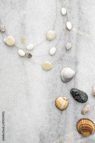 Necklace with shells