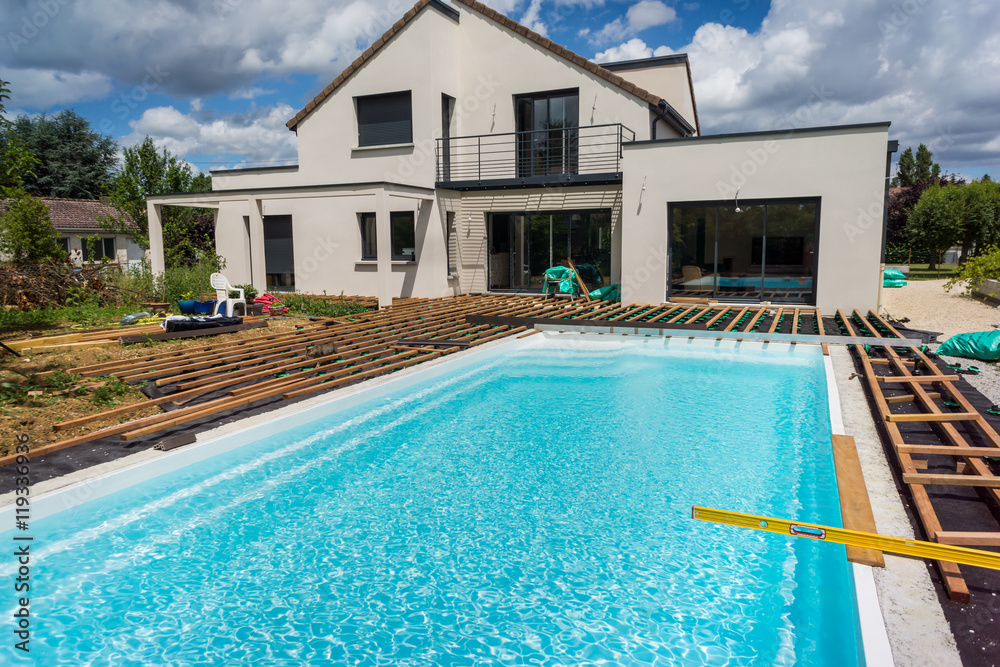 Maison terrasse piscine