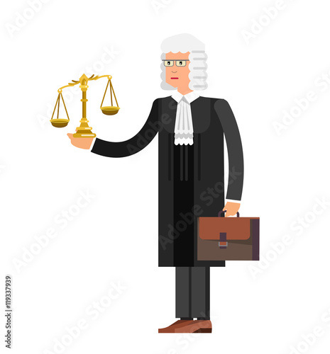 Law horizontal banner set with judical system elements isolated vector illustration