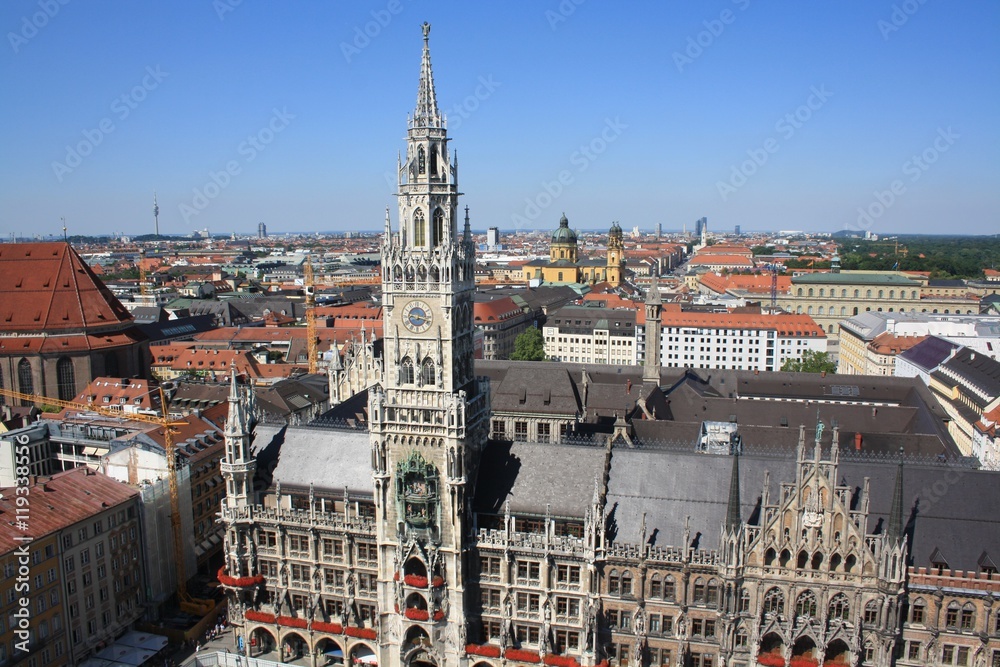 Fototapeta premium Stadtblick München