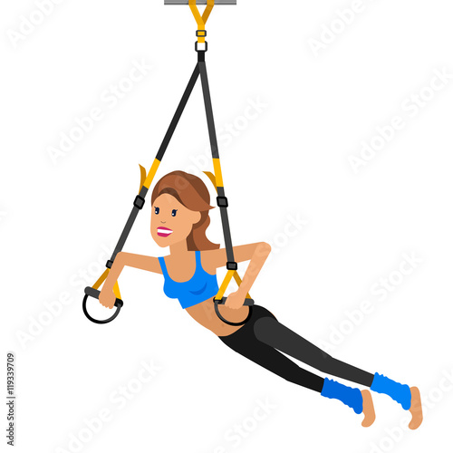 Fit woman stretching her leg to warm up - isolated over white background