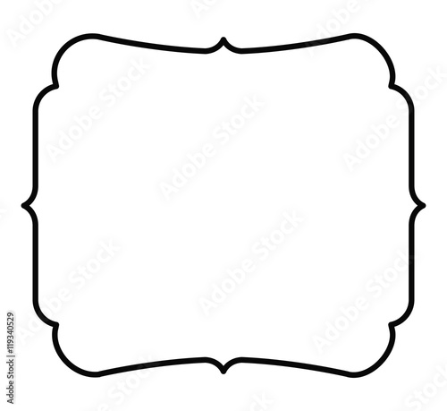 elegant frame decoration isolated vector illustration design