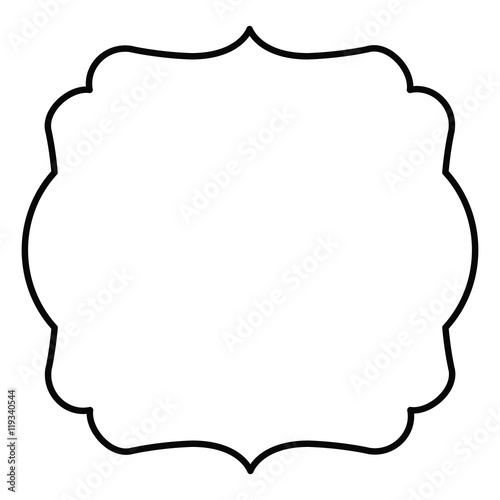 elegant frame decoration isolated vector illustration design