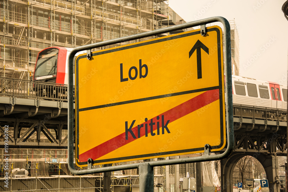 Fototapeta premium Schild 113 - Lob