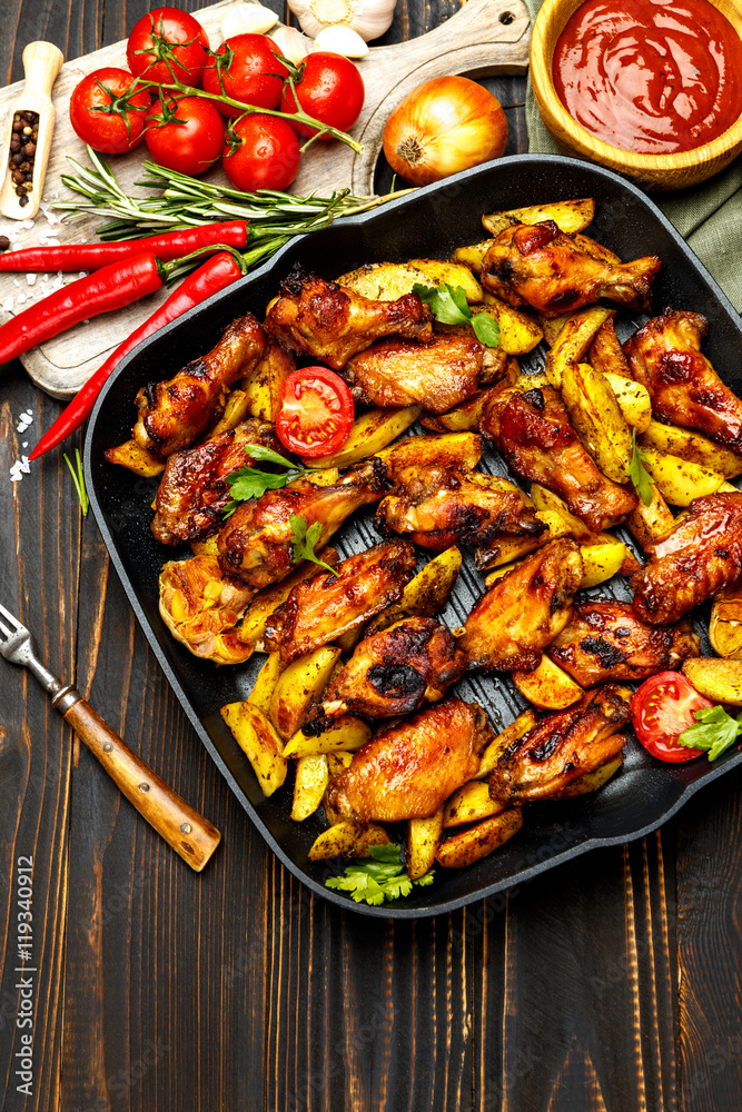 roasted chicken wings with herbs roasted chicken wings with herbs