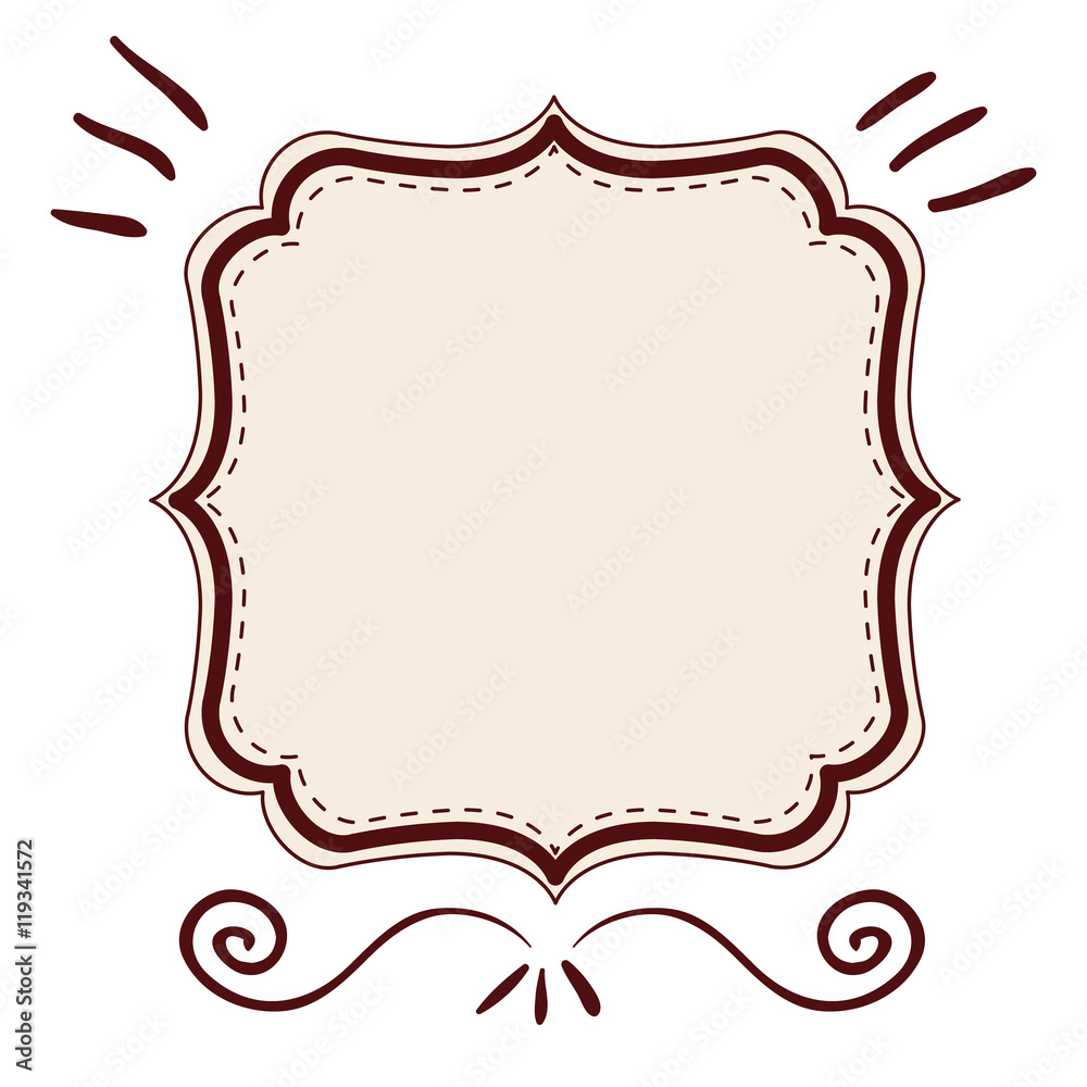elegant frame decoration isolated vector illustration design elegant frame decoration isolated vector illustration design