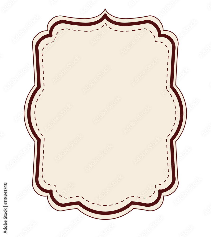 elegant frame decoration isolated vector illustration design
