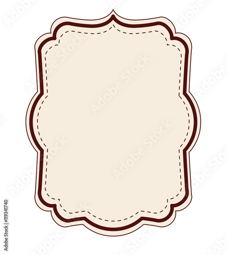 elegant frame decoration isolated vector illustration design