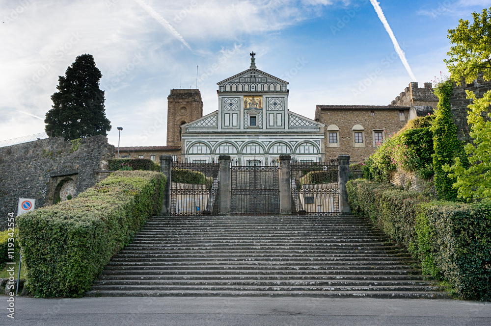 Basilica San Miniato staircase