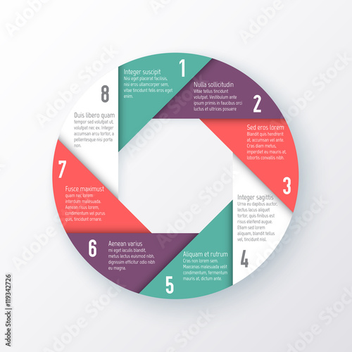 Vector elements for infographics. Template of a pie chart.