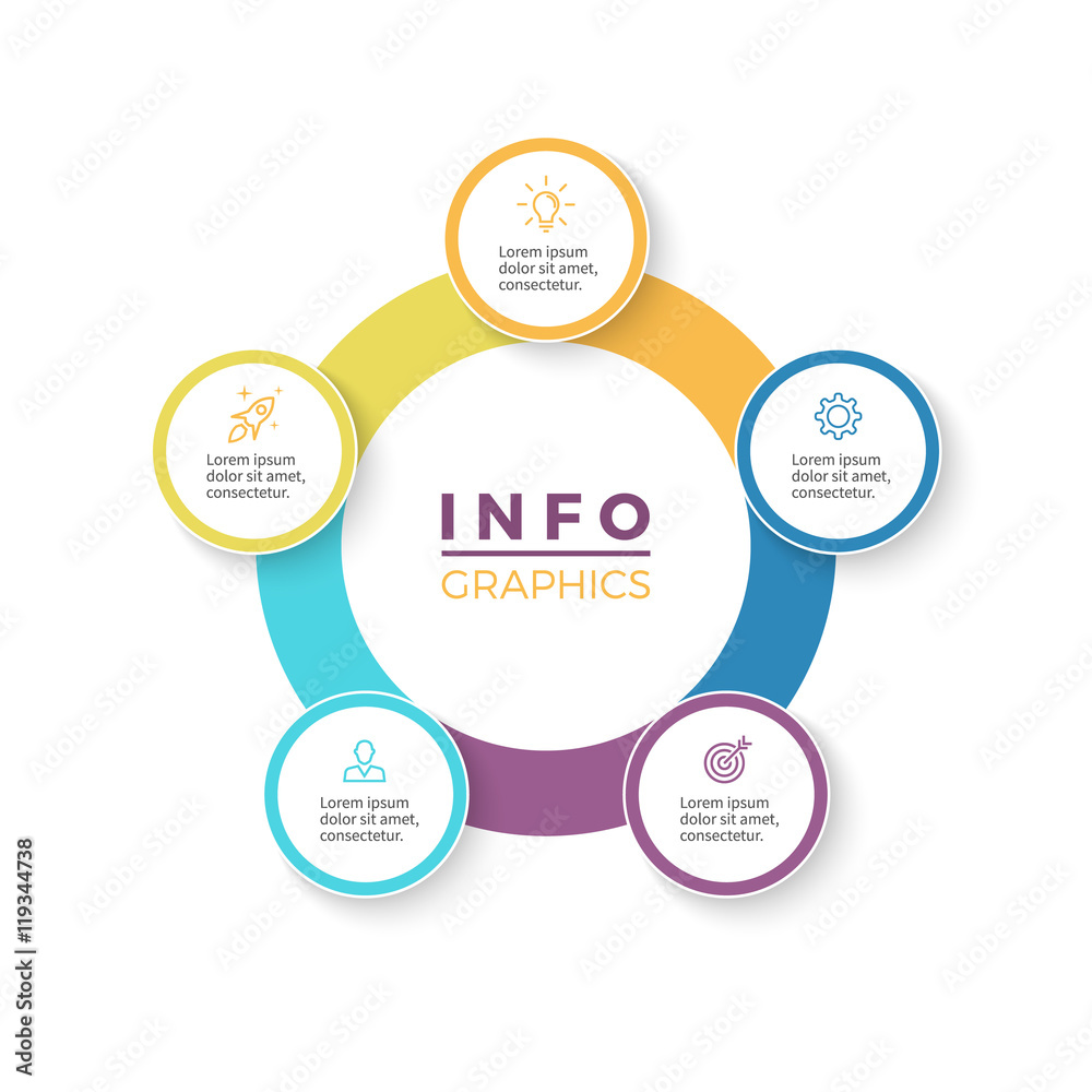 Five steps infographics. Vector design element. Five steps infographics. Vector design element.