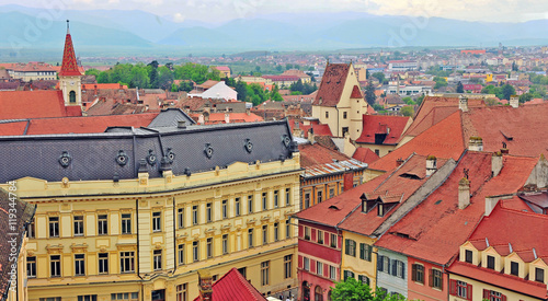 Roofs of Sibiu old town, Romania