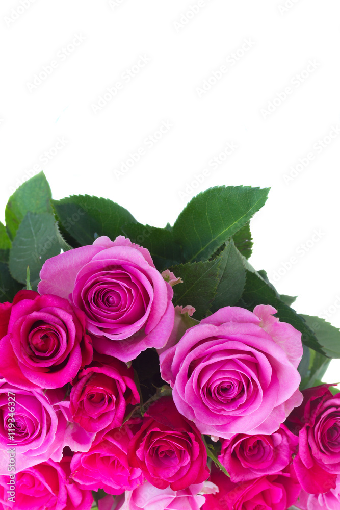 Fototapeta premium bouquet of fresh pink roses