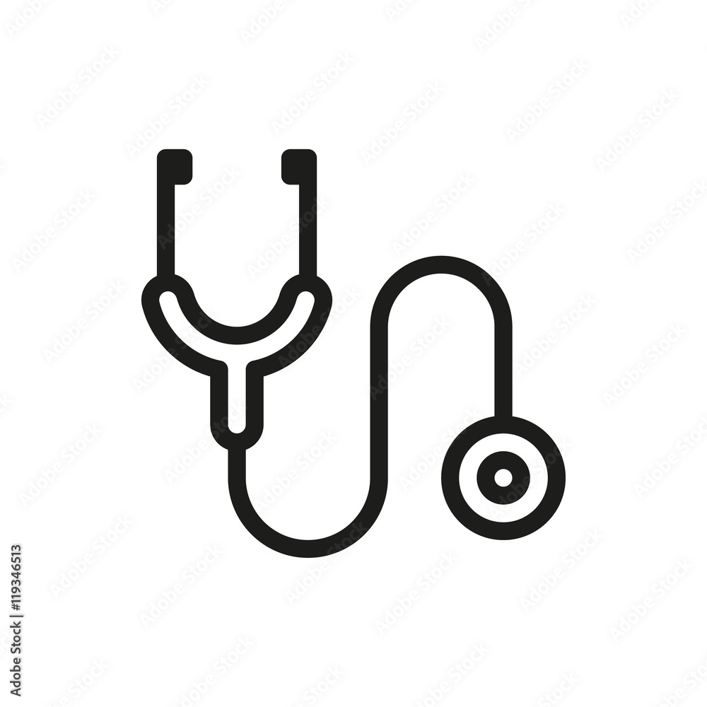 Stethoscope Icon isolated on white background Stethoscope Icon isolated on white background