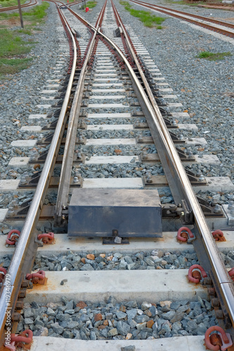 Rail way , train track