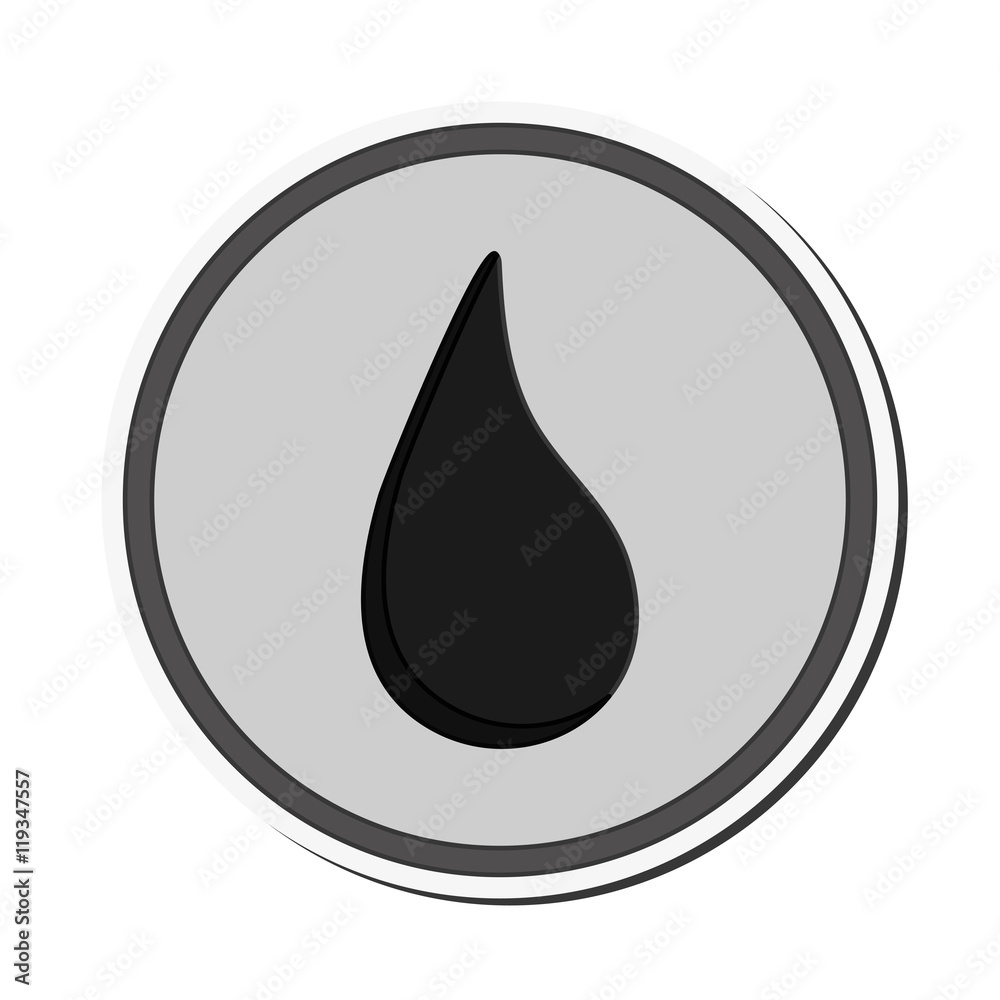 flat design droplet badge icon vector illustration flat design droplet badge icon vector illustration