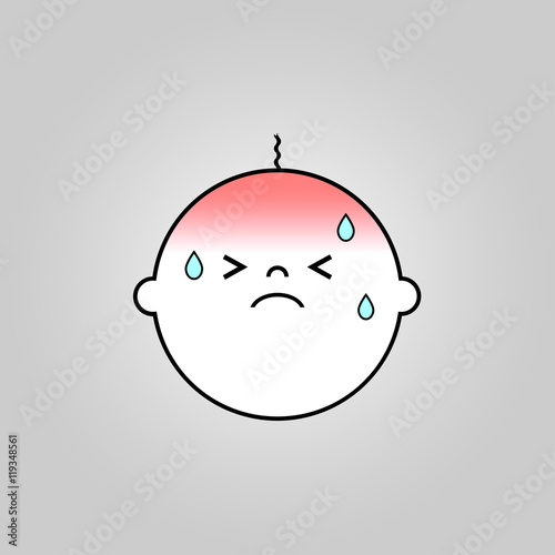 Baby sick icon