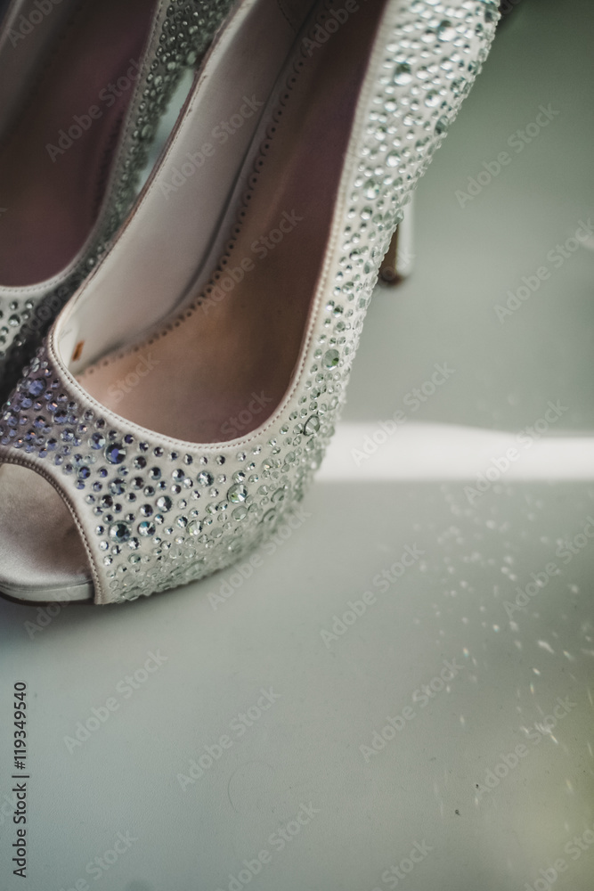 Obraz premium Wedding details. Bride accessories