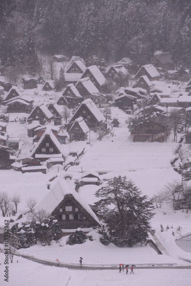 Obraz premium Spot Observation Deck Shirakawa-go Japan