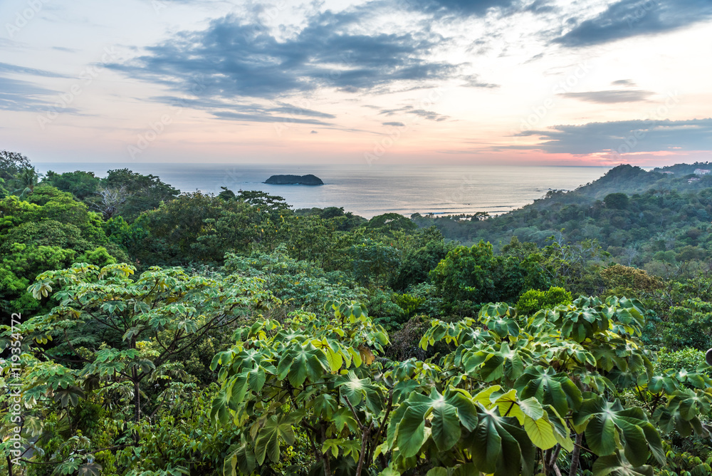 Sunset at Manuel Antonio, Costa Rica - tropical pacific coast