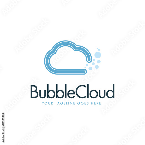 Bubble Cloud Logo Template