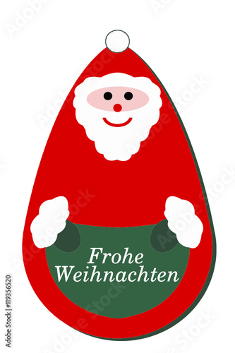 Weihnachtsmann für Kinder - transparenter Hintergrund