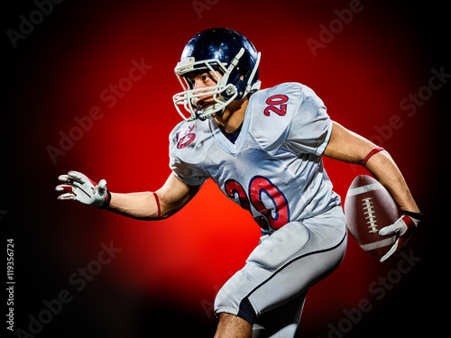 american football player man isolated