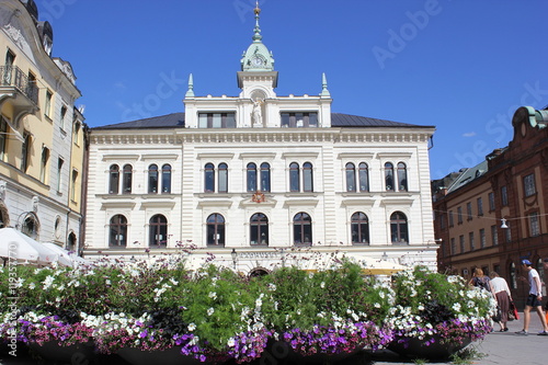 Das Rathaus in der Altstadt von Uppsala (Schweden)
